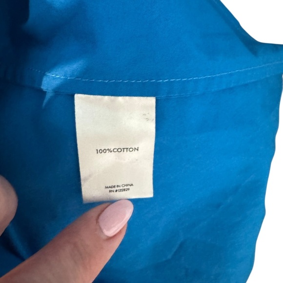 L'Academie - NWOT Zenda Mini Button Down Dress Electric Blue Sz S - Picture 7 of 8